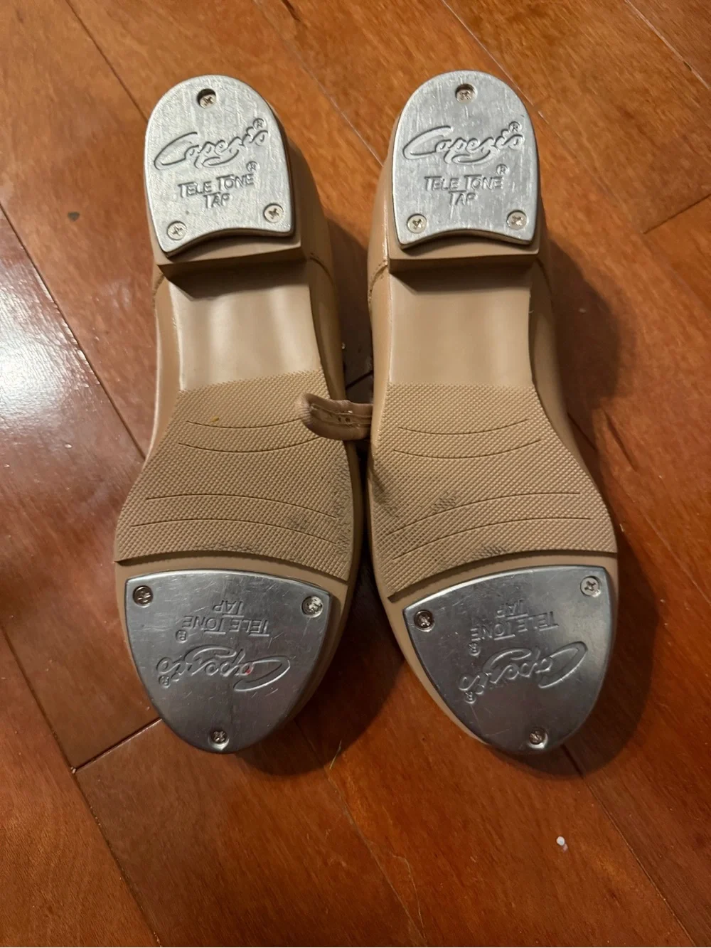 Capezio Girls' Tan Mary Jane Tap Shoes
